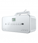 Muse M-28RDW Portable radio CD/MP3 Player with USB White