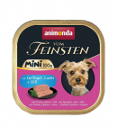 ANIMONDA Vom Feinsten Adult Mini Poultry, salmon and dill - wet dog food - 100g