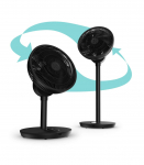 Duux Fan Whisper Flex 2 Stand Fan Black Diameter 34 cm Number of speeds 30 Oscillation 2-21.5 W Remote