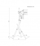 MACLEAN TV FLOOR STAND/MOUNT, 27&ndash;55" MC-181 B