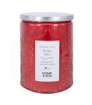 Klaask&uuml;&uuml;nal ROMANTIC TIMES H11cm, p&auml;rlpunane, vanilje ja kaneel