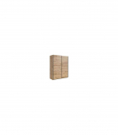 Liugustega riidekapp 153cm TETRIX tamm wotan
