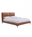 Voodi LENA madratsiga HARMONY TOP 160x200cm, konjakipruun