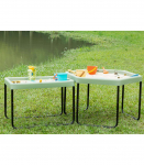 MASTERKIDZ Prostokątny Stolik Do Zabawy Piaskiem I Wodą Regulowana Wysokość