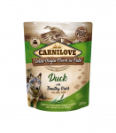 CARNILOVE Dog Pouch Duck & timothy grass - wet dog food - 300g