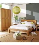 Voodi CHICAGO NEW 160x200cm, madratsiga HARMONY DUO, 176x214,5xH91cm, tammespooniga vineer, puit