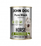 JOHN DOG PURE BLACK SENSI HYPOALLERGENIC KONINA mokra karma dla psa 400g