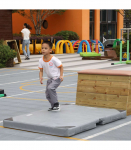 CLASSIC WORLD EDU Two-piece Foldable Protective Gymnastics Mat