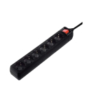 Pikendusj. Hama 6-Way, Switch, 3m, Black