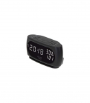 Adler Clock with Thermometer AD 1186 Black