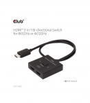 VIDEO SWITCH HDMI 2PORT/CSV-1384 CLUB3D
