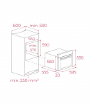 Integreeritav ahi Teka HCB 6370 P SS