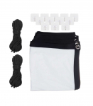 Maclean projection screen, 150", 330x187cm, 25mm 16:9 border, tension hooks, MC-167