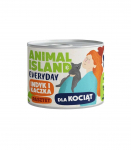 ANIMAL ISLAND Everyday Turkey and duck for kittens - wet cat food - 185g
