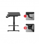 Huzaro Hero 2.6 gaming desk Black