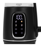 Adler Kettle with LED Display AD 1305 Electric 2200 W 1.7 L Plastic 360&deg; rotational base Black/Silver