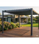 3x3m Bioclimatic Steel Roof Pergola with Adjustable Louvers