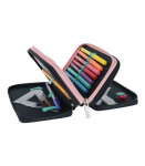Herlitz pinal, TriCase t&auml;idetud, 31 osa, 3 lukuga - Fancy Peacock