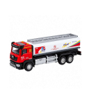 Tank Truck Metal Drive Lights Sounds Red and White 1:40