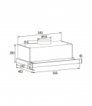 CATA Hood TFB-5160 X Telescopic Energy efficiency class C Width 59.5 cm 300 m&sup3;/h Mechanical CSLED |