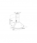 Akpo WK-4 Dandys 60 Chimney Hood Black