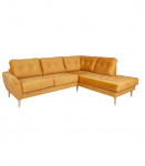 Nurgadiivan HEIVI PN 250x200/90xH90cm, kollane samet