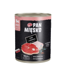 PAN MIĘSKO Puppy Turkey with beef - wet dog food - 800g