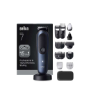 Braun Hair Trimmer All-in-One Series 7 AIO7580 Cordless Wet & Dry Number of length steps 14 Blue/Black