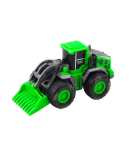 Construction Vehicle Excavator Loader Bulldozer Green Drive Mix