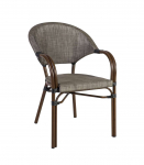 Tool BAMBUS k&auml;etugedega 57x61xH84cm, helepruun, alumiinium