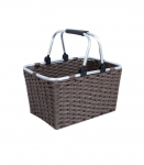 Ostukorv LIDO RIO 43x30xH24cm, tumepruun, 2 sangaga