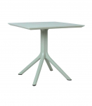 Laud MANGO 80x80xH75cm, rohekashall plastik