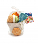 WOOPIE GREEN liivakomplekt + ekskavaator &auml;mbris, 7 osa. biolagunev orgaaniline materjal