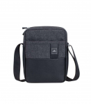 TABLET CASE CROSSBODY 11"/8811 BLACK MELANGE RIVACASE
