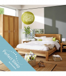 Voodi CHICAGO NEW 160x200cm, madratsiga HARMONY TOP, 176x214,5xH91cm, tammespoon/MDF