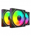 Mars Gaming MF3DPROKIT computer cooling system Computer case Fan 12 cm Black