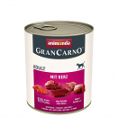 ANIMONDA GranCarno Adult with hearts - wet dog food - 800g