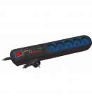 Surge protector strip LFT-2005, 3L EMI/RFI, 2.5m black