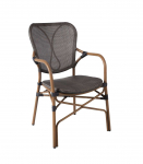 Tool BAMBUS k&auml;etugedega 55x62xH92,5cm, tumepruun, alumiinium