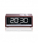 BLAUPUNKT CR60BT Bluetooth Radio Alarm Clock, brown wood