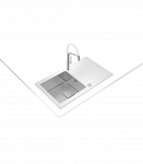 Valamu Teka Diamond RS15 1B 1D valge