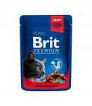 BRIT Premium Cat Beef Stew&Peas - wet cat food - 100g