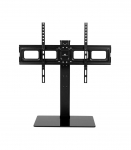 Maclean MC-386 Universal TV Stand Base for Cabinet Dresser Table Desk 32" - 75" 40kg VESA 35&deg; Rotating Temepred Glass