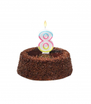 Susy Card tordik&uuml;&uuml;nal, 9 cm, number 8, v&auml;rviline
