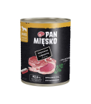 PAN MIĘSKO Pork with lamb - wet dog food - 800g