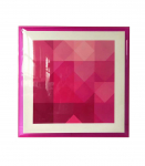 Seinapilt WALLY 80x80cm, roosa, akr&uuml;&uuml;l