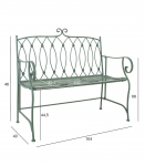 Pink MINT 104x55xH95,5cm, antiikroheline, sepistatud metall