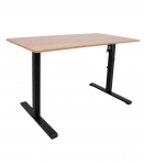 T&ouml;&ouml;laud ERGO OPTIMAL 1-mootoriga 120x60xH71-116cm, tamm/must