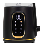 Adler Kettle with LED Display AD 1305 Electric 2200 W 1.7 L Plastic 360&deg; rotational base Black/Gold