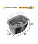 FERPLAST Atlas Bike 20 Rapid - bicycle basket for animals